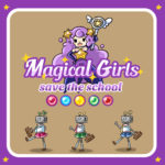 Magical girl Save the school